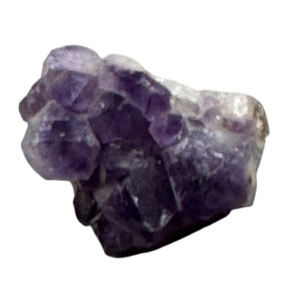 Raw Amethyst Cluster With Pyrite Inclusion purple 1.5" READ